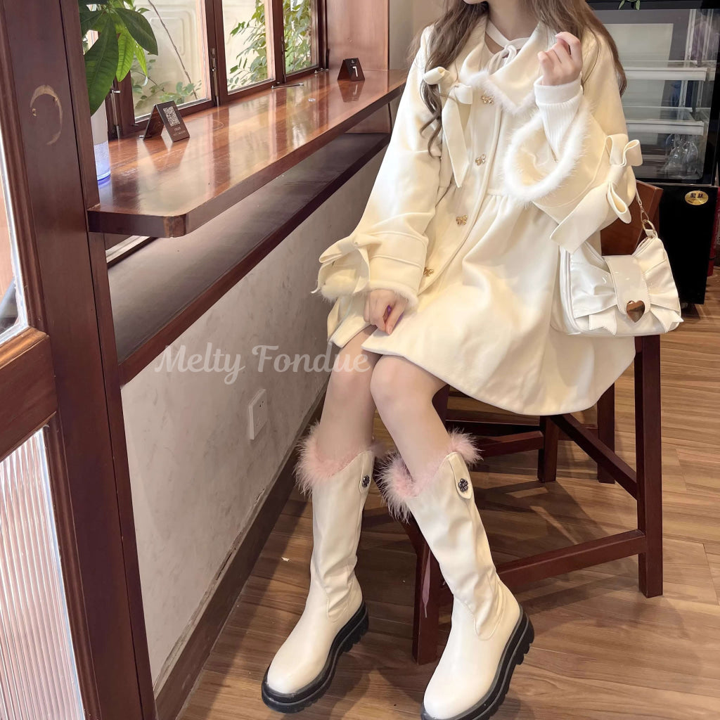 甘い約束のミルクファーコート