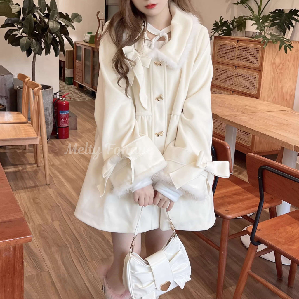 甘い約束のミルクファーコート