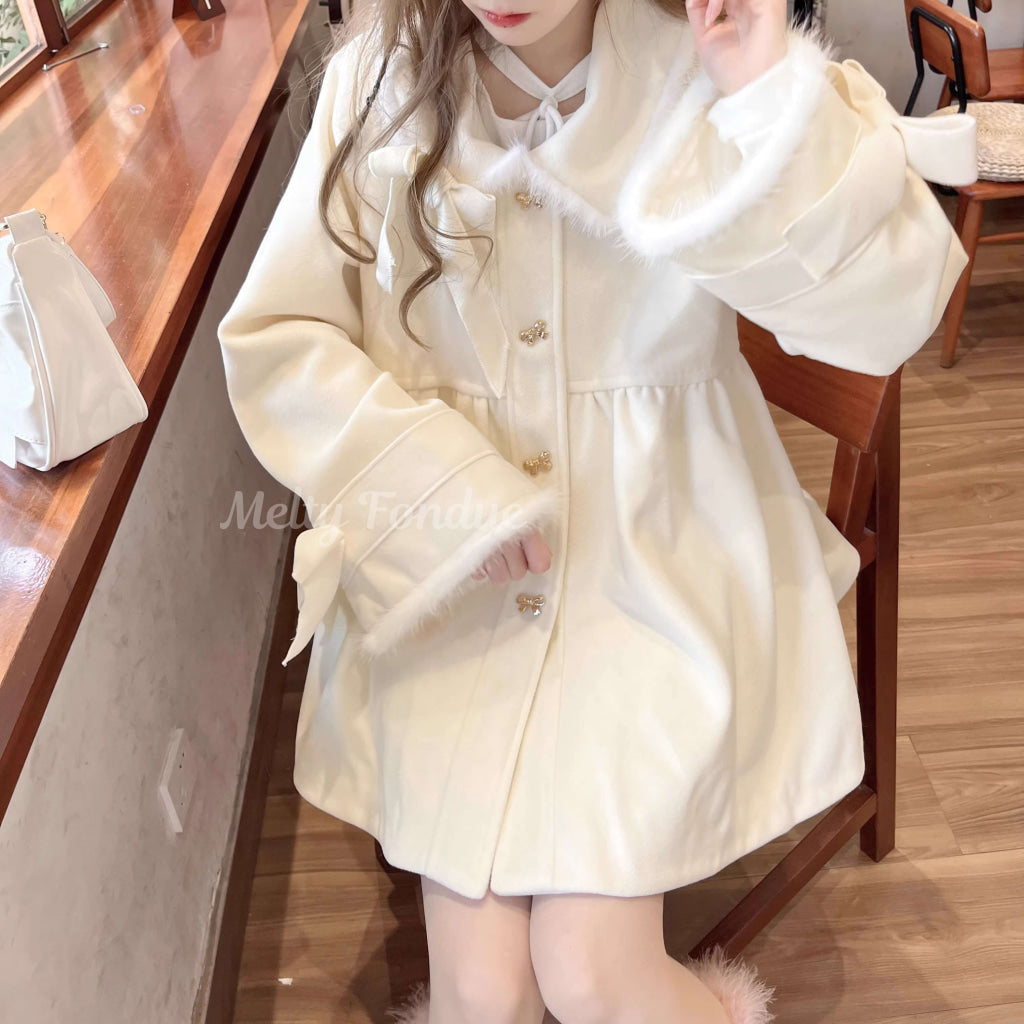 甘い約束のミルクファーコート