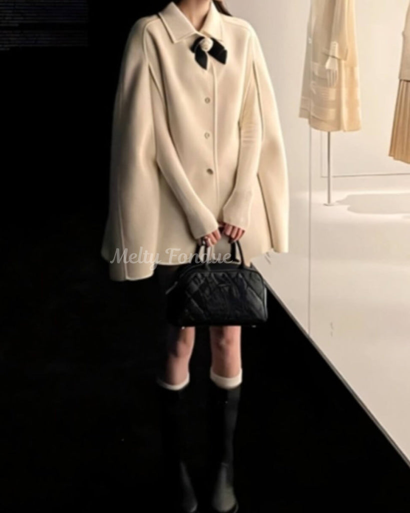 公式】《ふわっと羽織って、上品な印象に》白薔薇の誓いと秘密のケープ