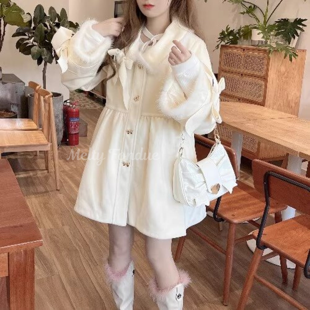 甘い約束のミルクファーコート