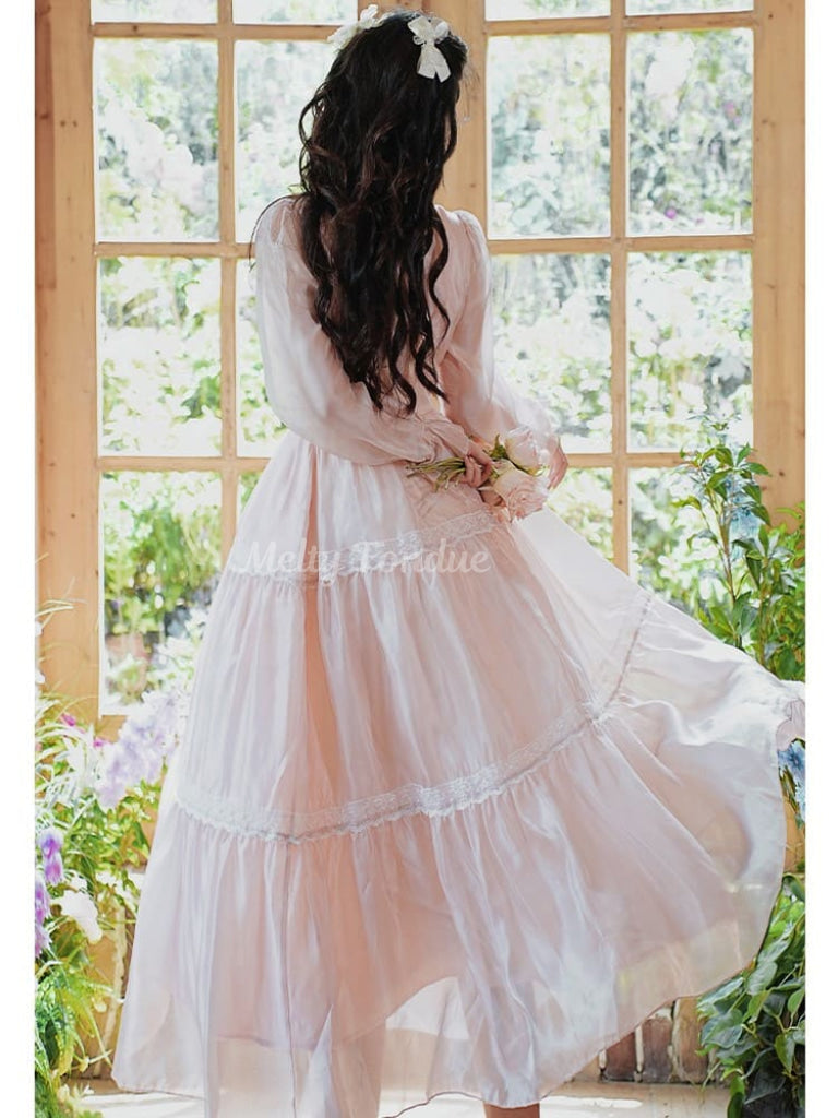 公式】《甘く揺れる、恋色スカート》夢の薔薇園プリンセスワンピース