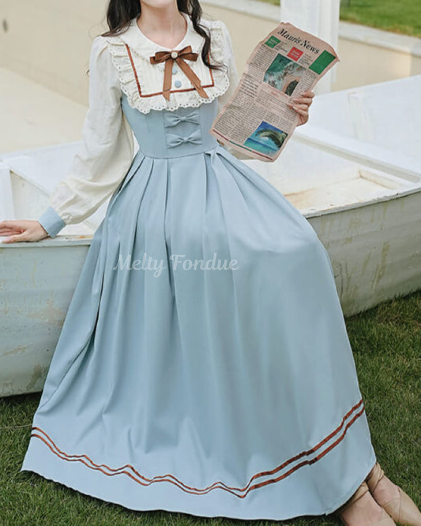 陽だまりとリボンのガーデンワンピース