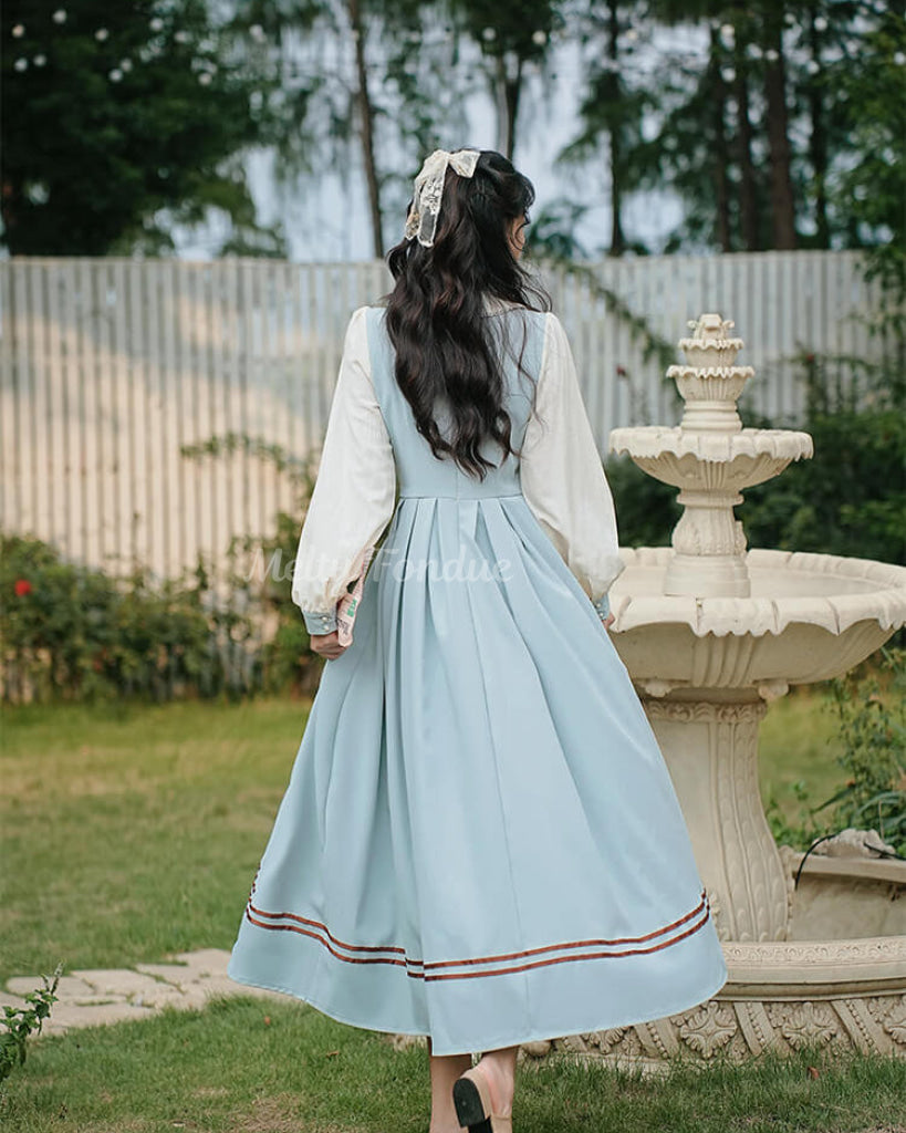 陽だまりとリボンのガーデンワンピース