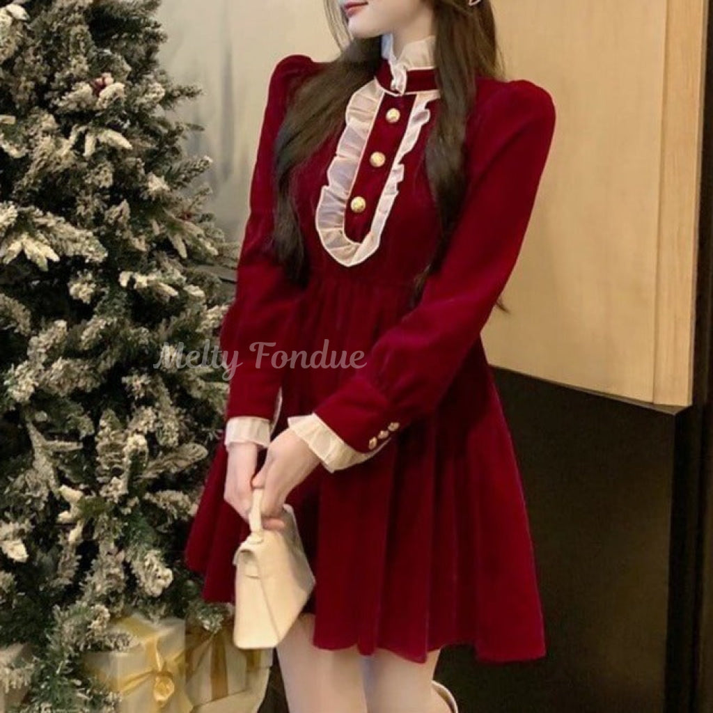 格式感じるお嬢様ワンピース（全２色）
