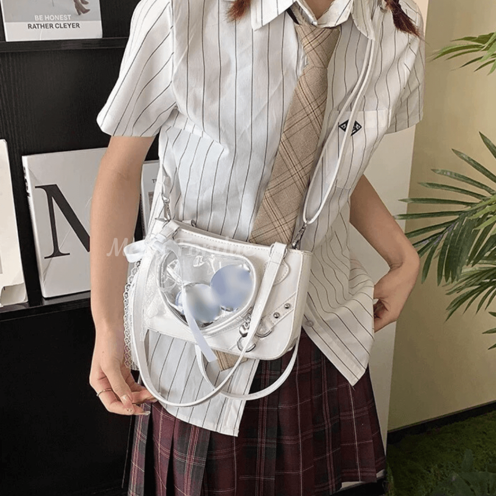 【ハンド/ショルダー 2way仕様】ハートのきらめきを閉じ込めた痛バッグ（全4色）