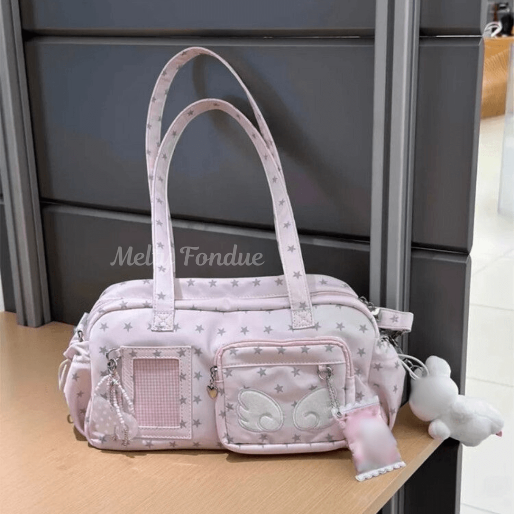 【ハンド/ショルダー 2WAY仕様】星降る夜のエンジェル痛バッグ