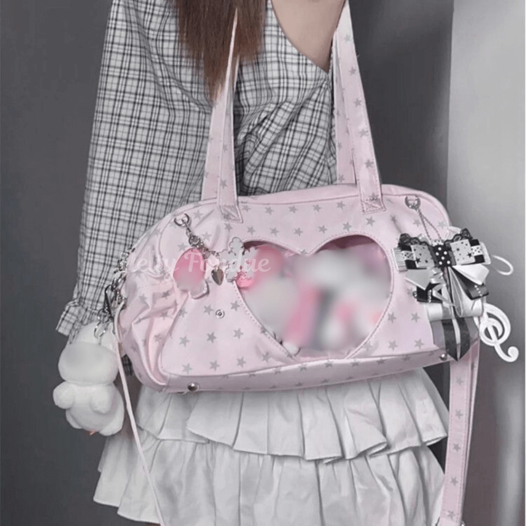 【ハンド/ショルダー 2WAY仕様】星降る夜のエンジェル痛バッグ