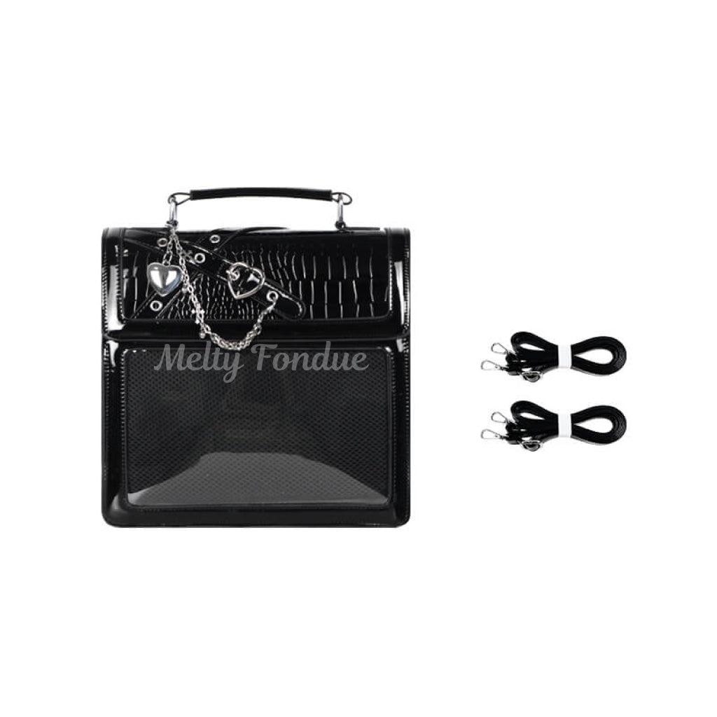 【ハンド/ショルダー/リュック 3way仕様】秘密の想いを閉じ込めた痛バッグ（全2色）