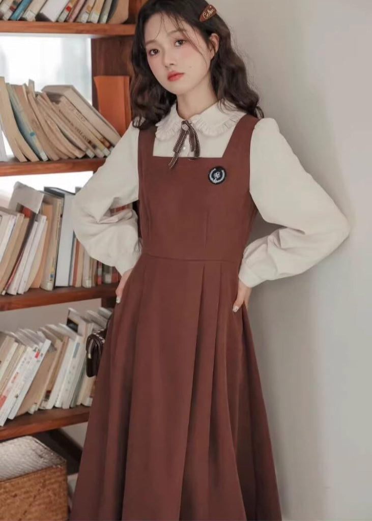 小さな誓いのワンピース（全2色） ブラウン