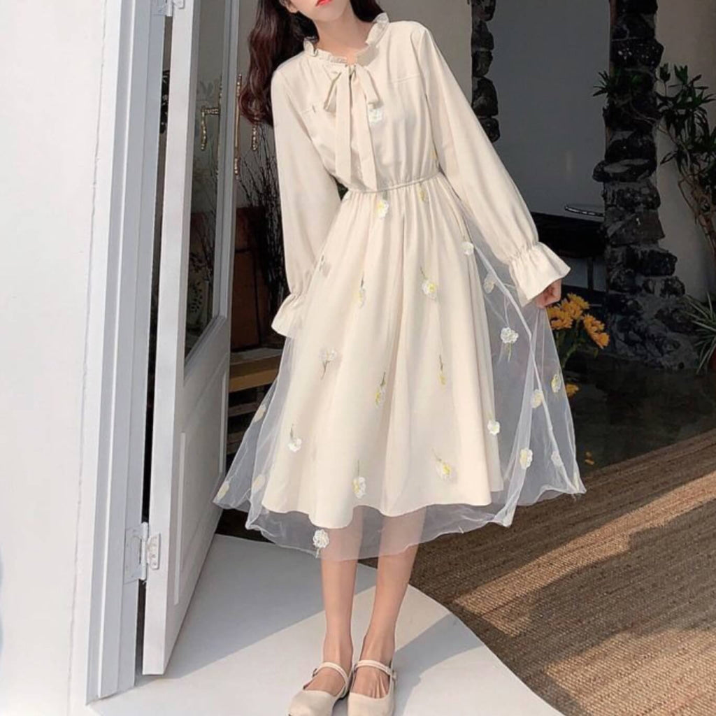 新品タグ付きhaupia ☆「薔薇色の冬」ワンピース☆プープレお好きな方