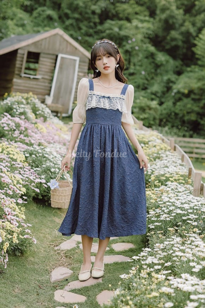 公式】花畑駆け回る少女の思い出ワンピース - プリンセス