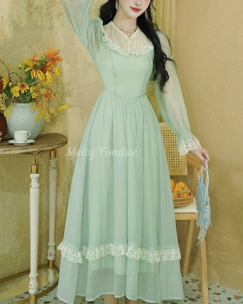 風薫る庭園のワンピース