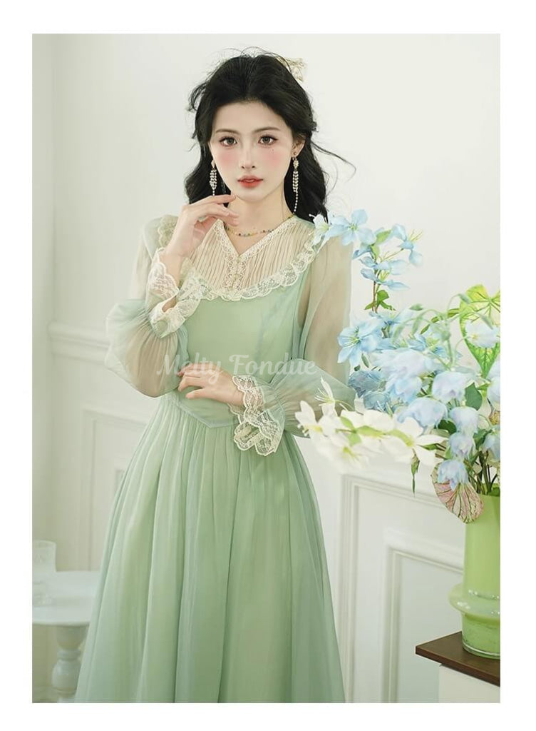 風薫る庭園のワンピース