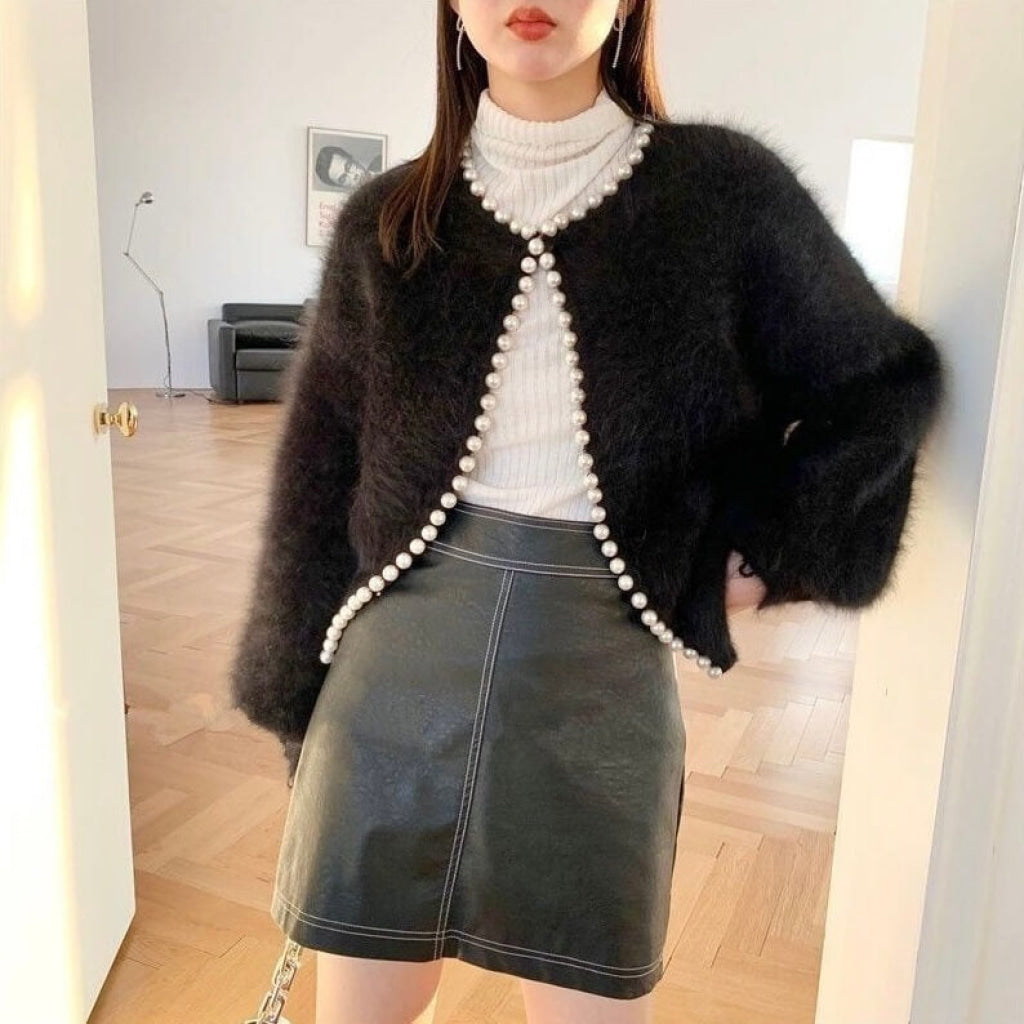 優しさで包み込むファーアウター（全５色） ブラック