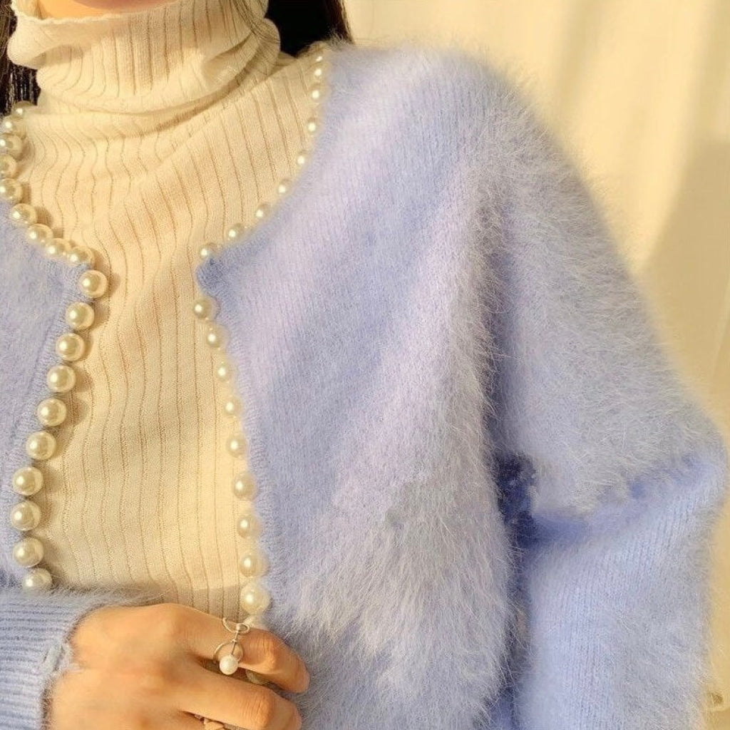 優しさで包み込むファーアウター（全５色） ライトブルー