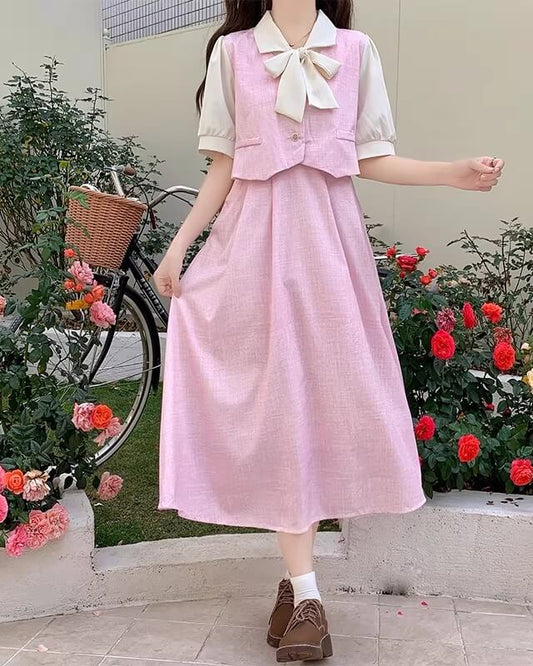 《一枚でコーデが完成》音を奏でる街角ワンピース（全3色）