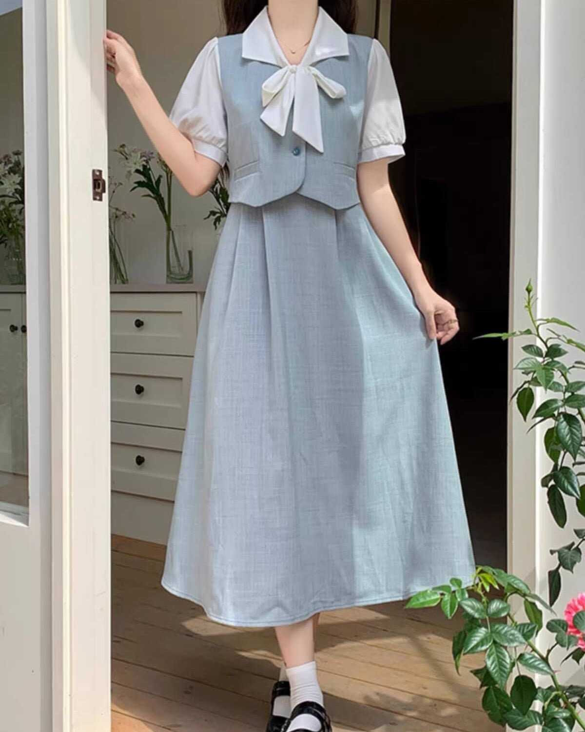 《一枚でコーデが完成》音を奏でる街角ワンピース（全3色）