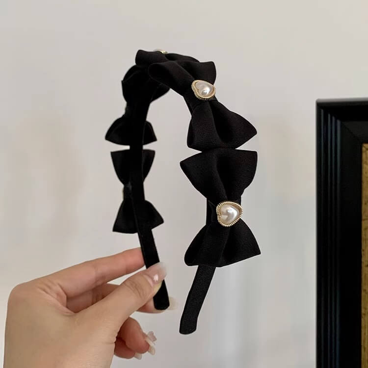 月影にきらめくリボンカチューシャ