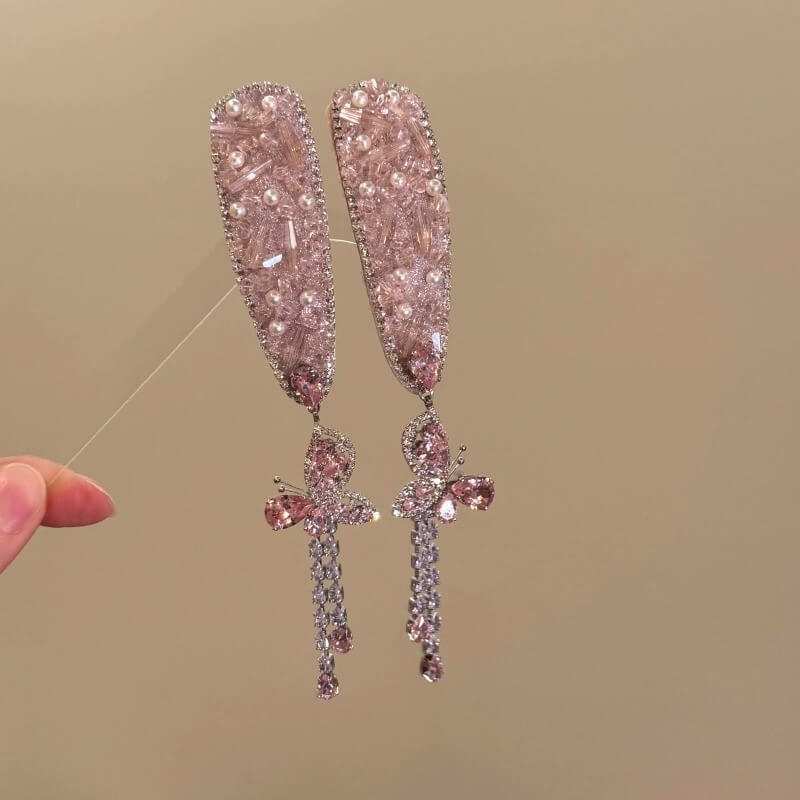 【2点セット】恋色バタフライの夢舞うヘアピン