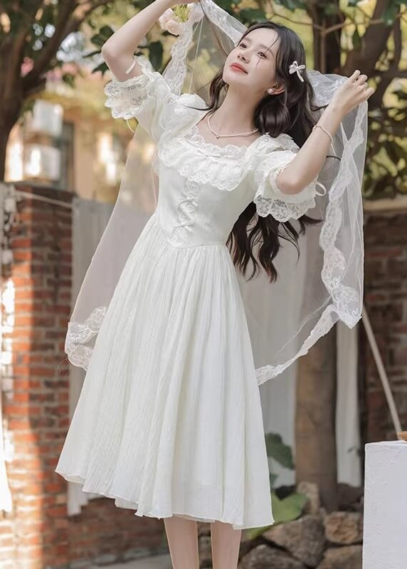 《ときめきを纏う一着》純白の誓いワンピース