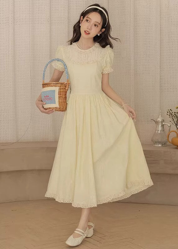 【優しい爽やかカラー】陽だまりの庭園ワンピース