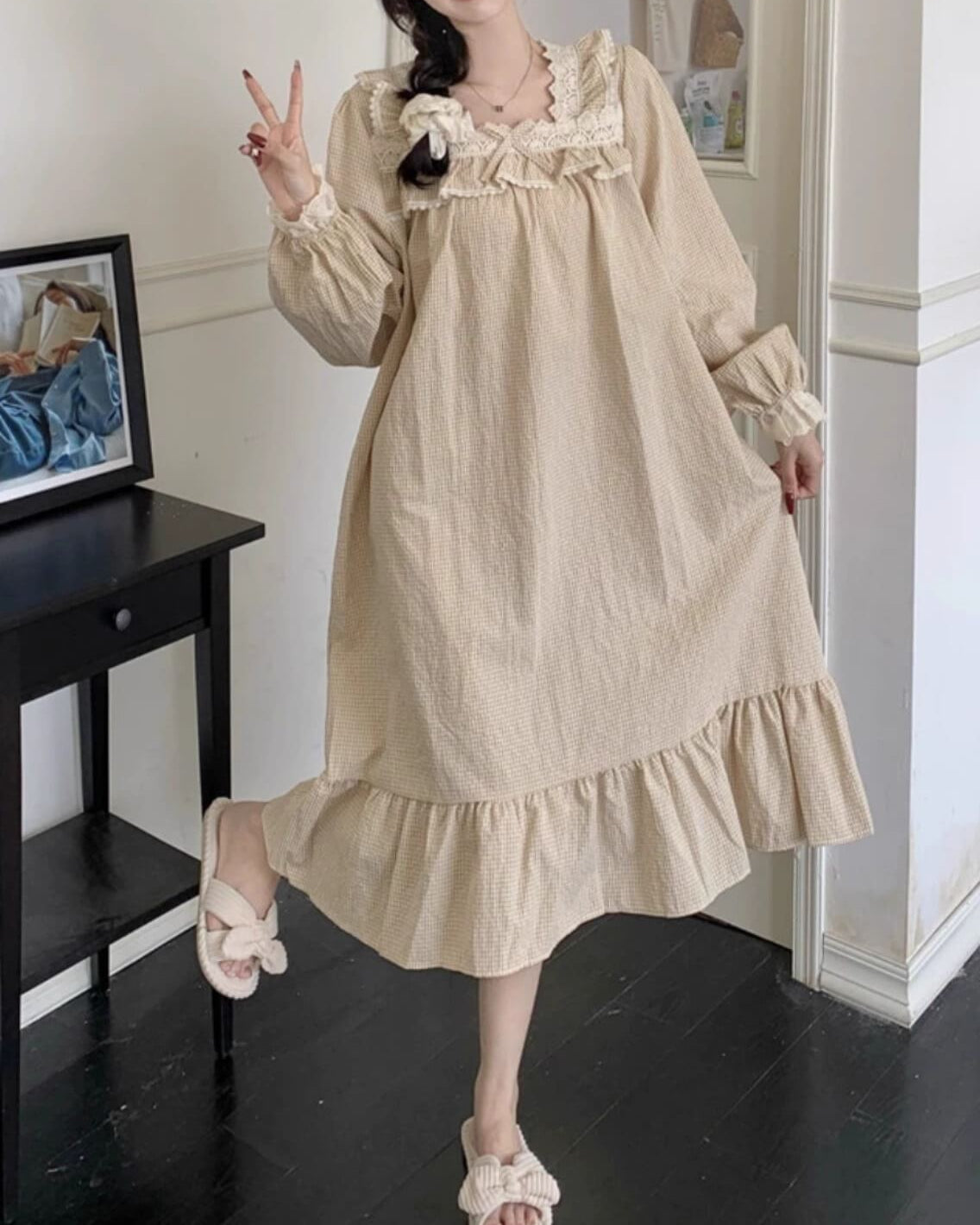 淡夢フリルのプリンセスルームウェア（全3色）