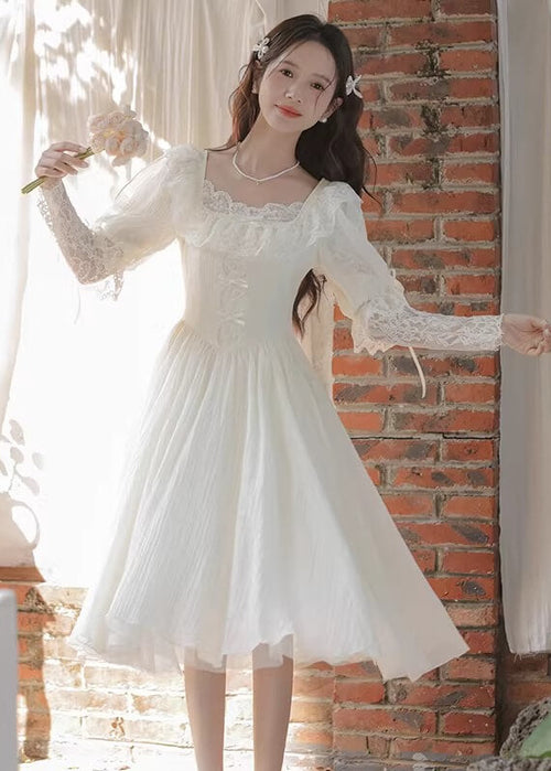 《ときめきを纏う一着》純白の誓いワンピース