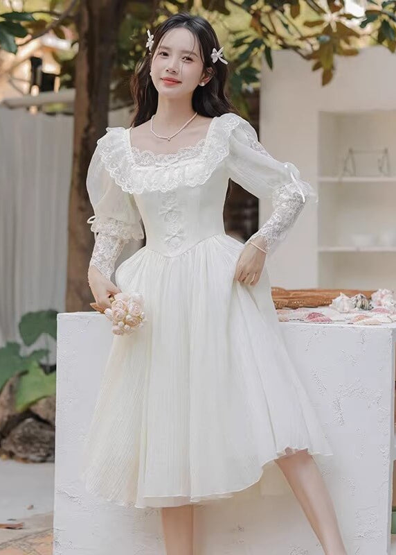 《ときめきを纏う一着》純白の誓いワンピース