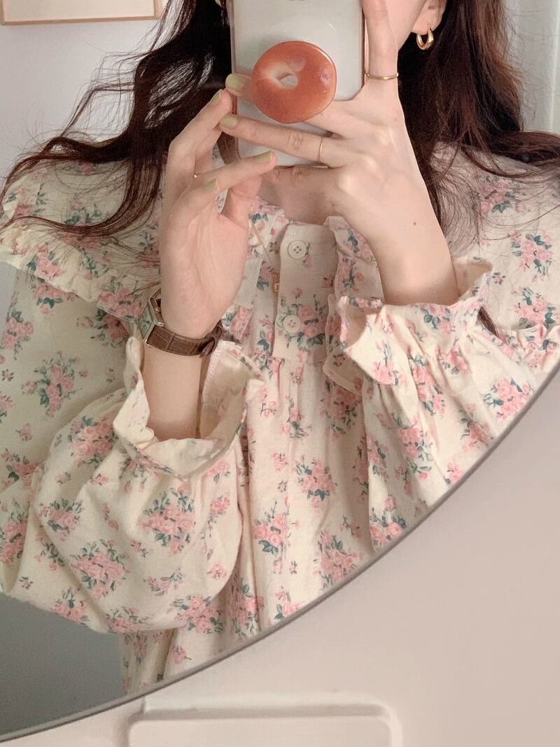 【2点セット】甘い花束に包まれるルームウェア