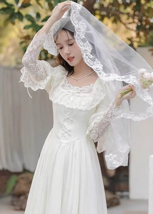 《ときめきを纏う一着》純白の誓いワンピース