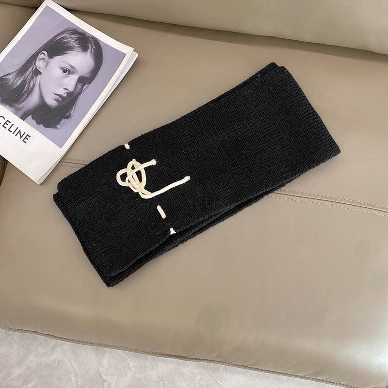 《防寒も可愛さも、これひとつで》恋色リボンのぬくもりマフラー（全6色）