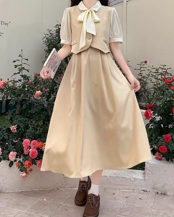 《一枚でコーデが完成》音を奏でる街角ワンピース（全3色）