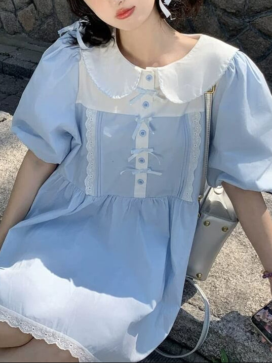 《ふんわり広がるシルエット》ふわりと駆け出すおでかけワンピース
