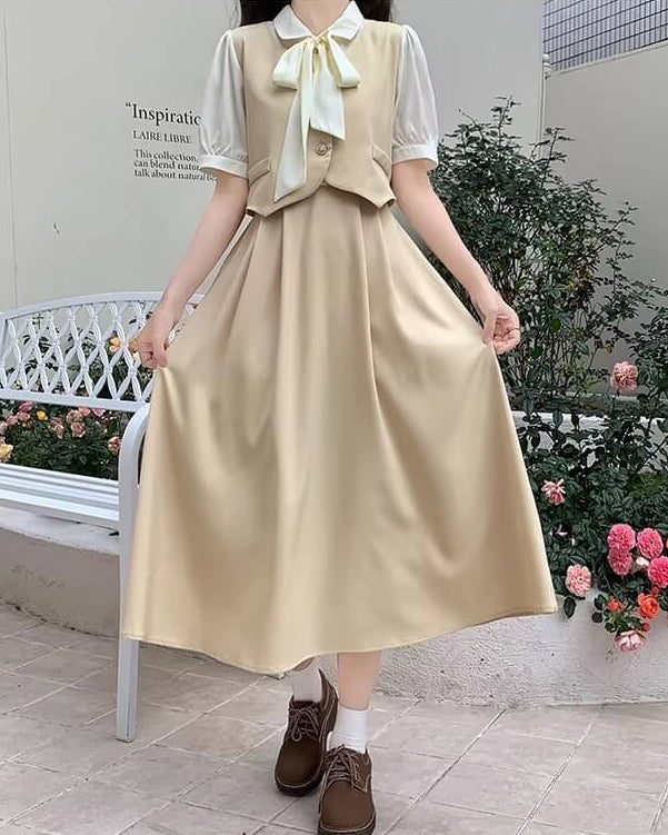 《一枚でコーデが完成》音を奏でる街角ワンピース（全3色）