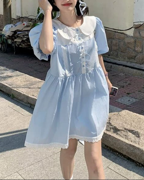 《ふんわり広がるシルエット》ふわりと駆け出すおでかけワンピース