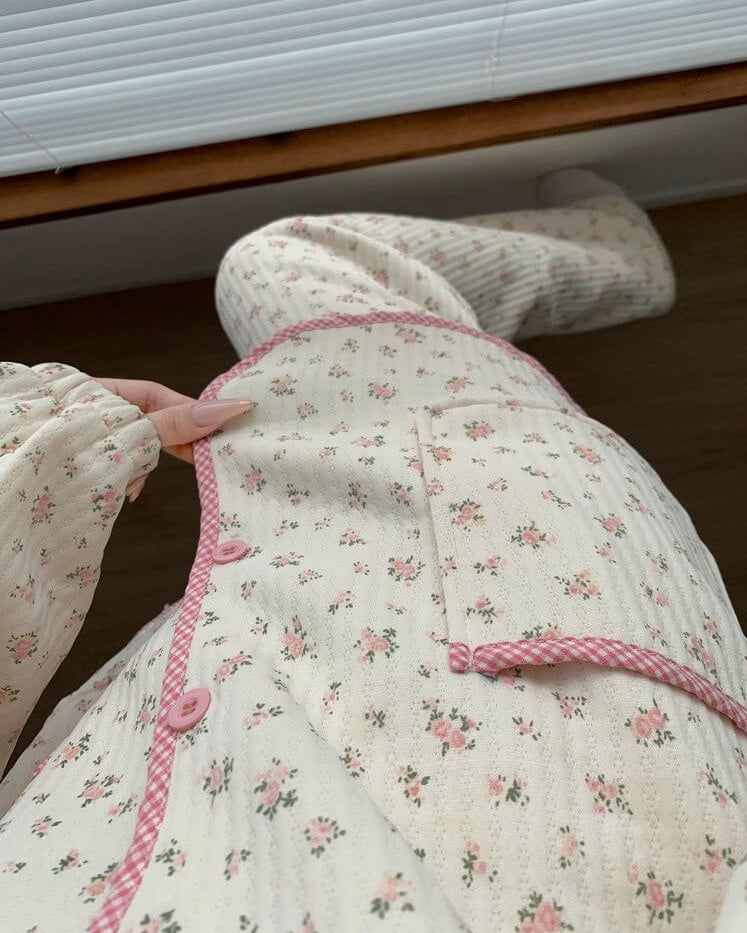 【2点セット】夢咲く午後のフラワールームウェア