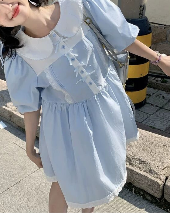 《ふんわり広がるシルエット》ふわりと駆け出すおでかけワンピース