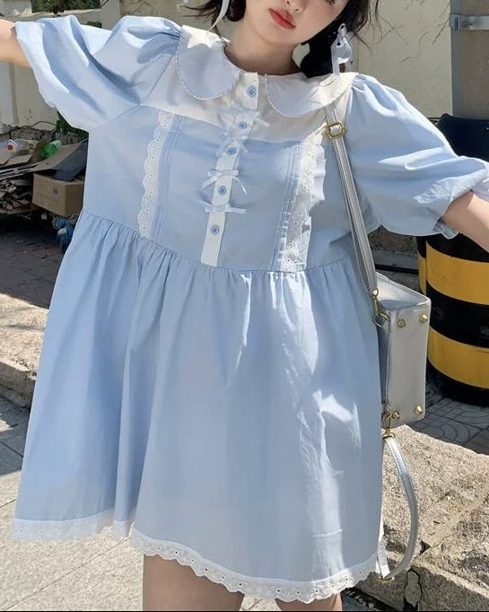 《ふんわり広がるシルエット》ふわりと駆け出すおでかけワンピース