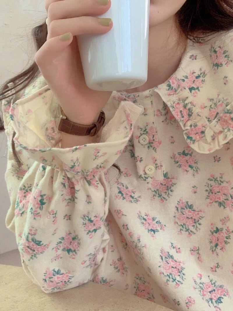 【2点セット】甘い花束に包まれるルームウェア