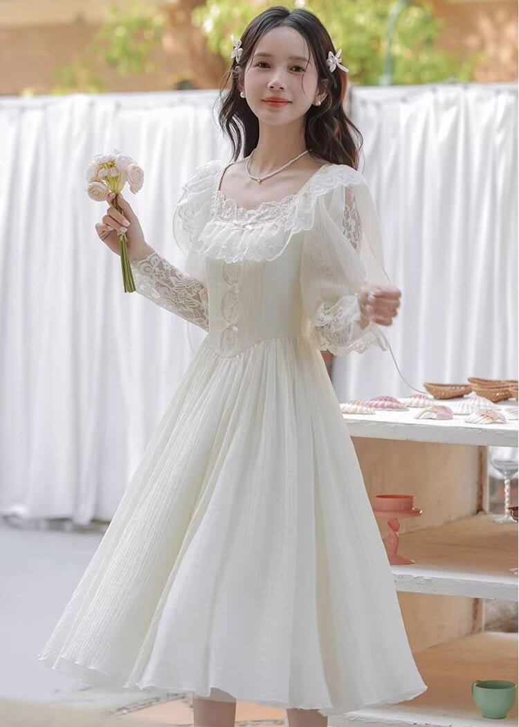 《ときめきを纏う一着》純白の誓いワンピース