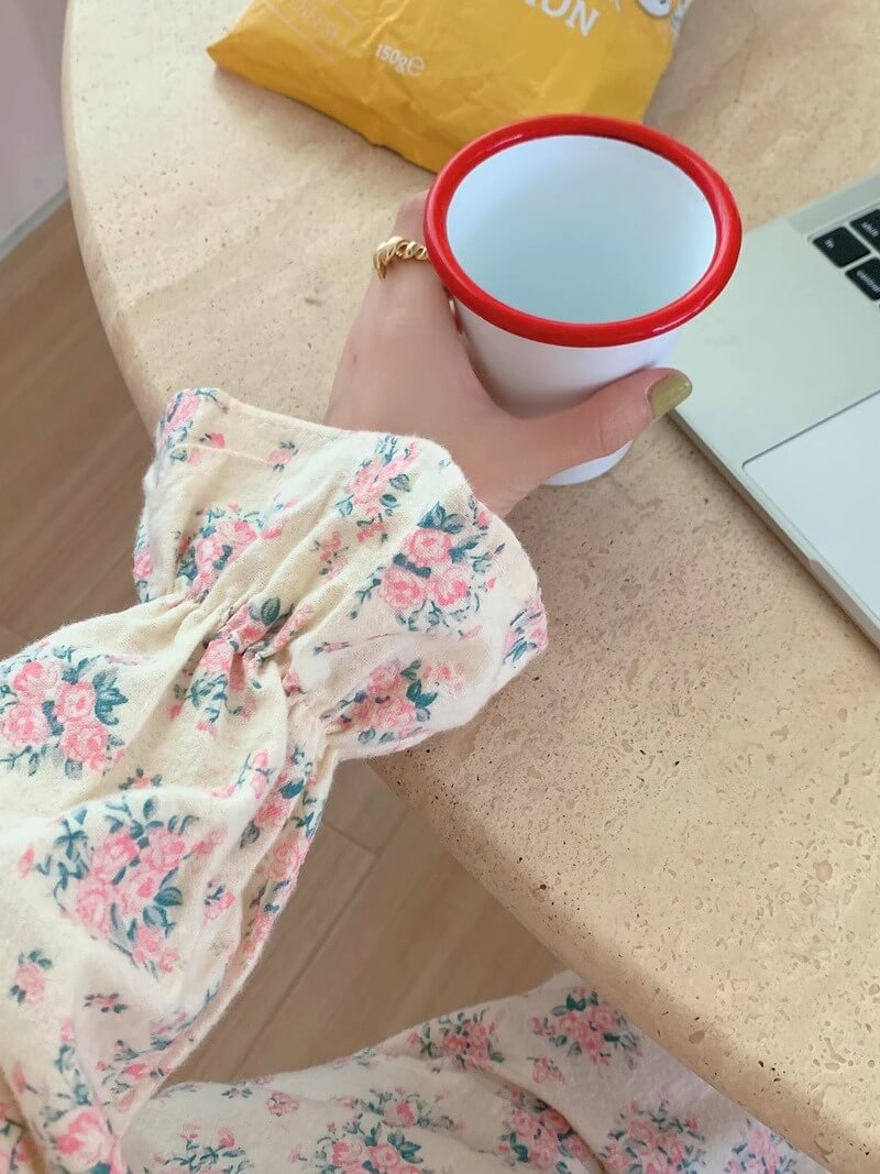 【2点セット】甘い花束に包まれるルームウェア