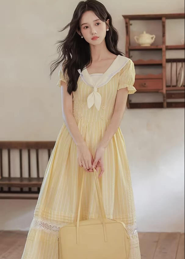 《爽やかプリンセス気分》花咲く庭に舞い降りるワンピース