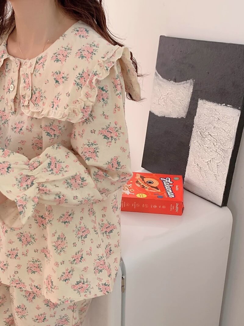 【2点セット】甘い花束に包まれるルームウェア