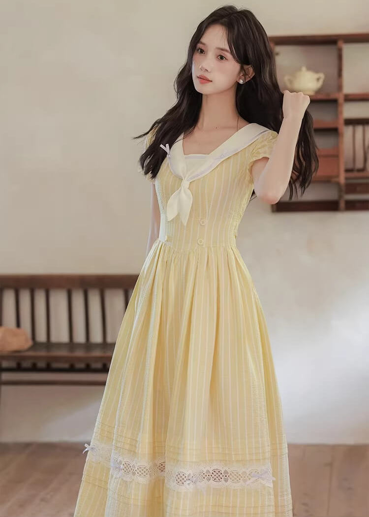 《爽やかプリンセス気分》花咲く庭に舞い降りるワンピース