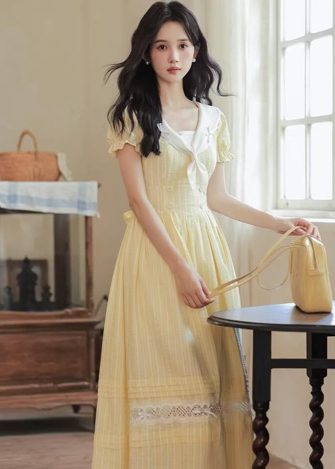 《爽やかプリンセス気分》花咲く庭に舞い降りるワンピース