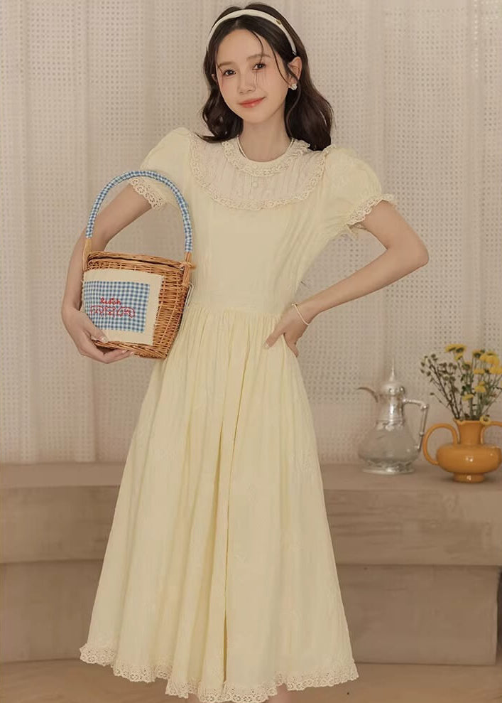 【優しい爽やかカラー】陽だまりの庭園ワンピース