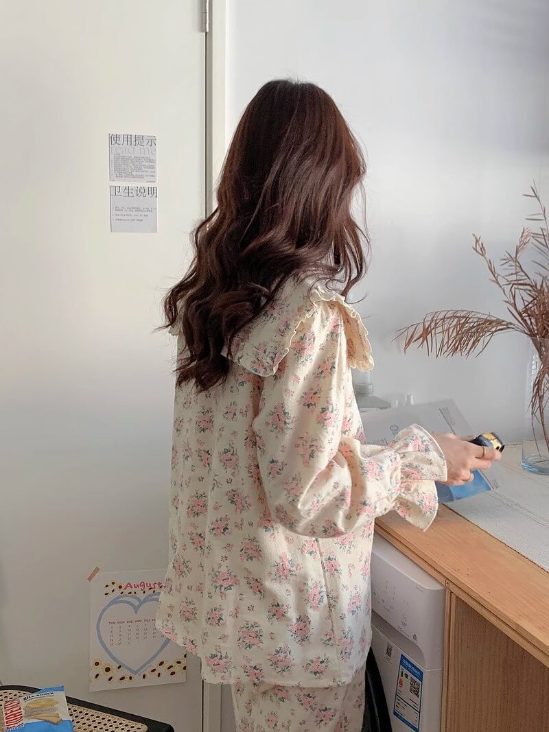 【2点セット】甘い花束に包まれるルームウェア