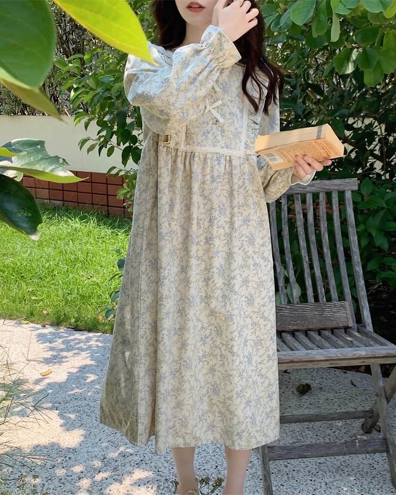 【選べる2タイプ】花咲く窓辺でまどろむルームウェア（全2色）