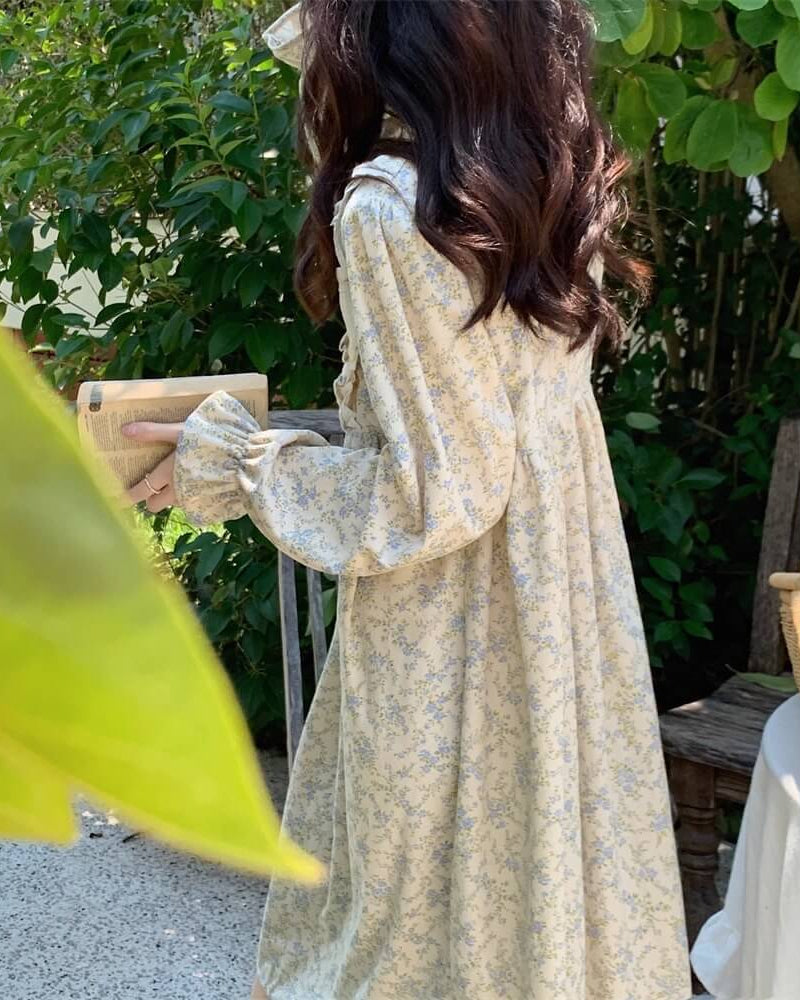 【選べる2タイプ】花咲く窓辺でまどろむルームウェア（全2色）